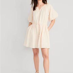 Old Navy Cream Midi Dress